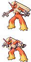 Blaziken front sprite