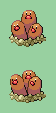 Dugtrio front sprite