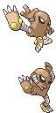 Hitmonlee front sprite